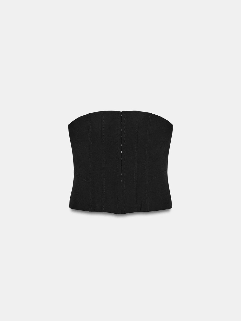 Zara Black Strapless Corset Top